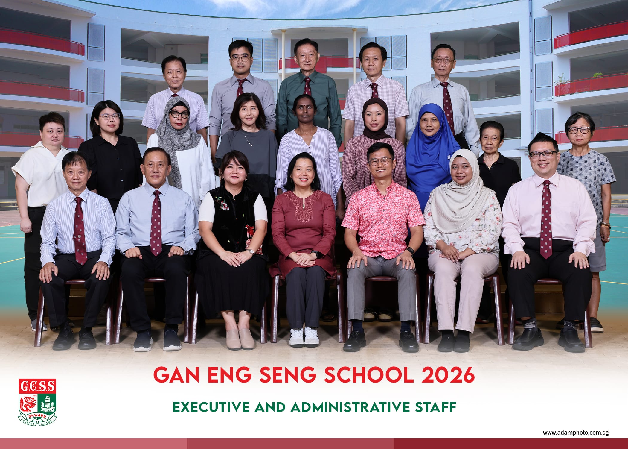 Gan Eng Seng School's 2025 Executive and Administrative Staff